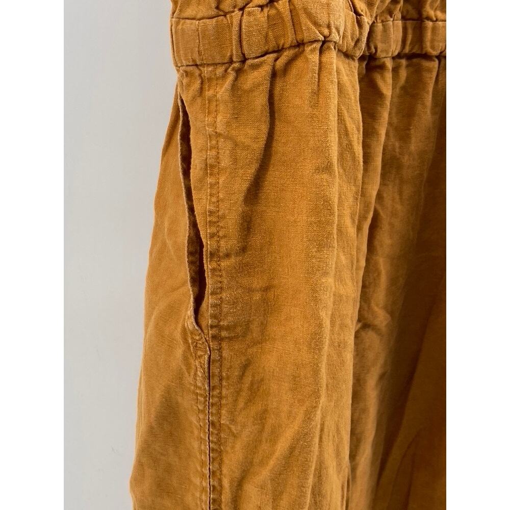EVERLANE Women's Brown Linen Shoestring Apron Open-Back Jumpsuit SZ S - Picture 6 of 12